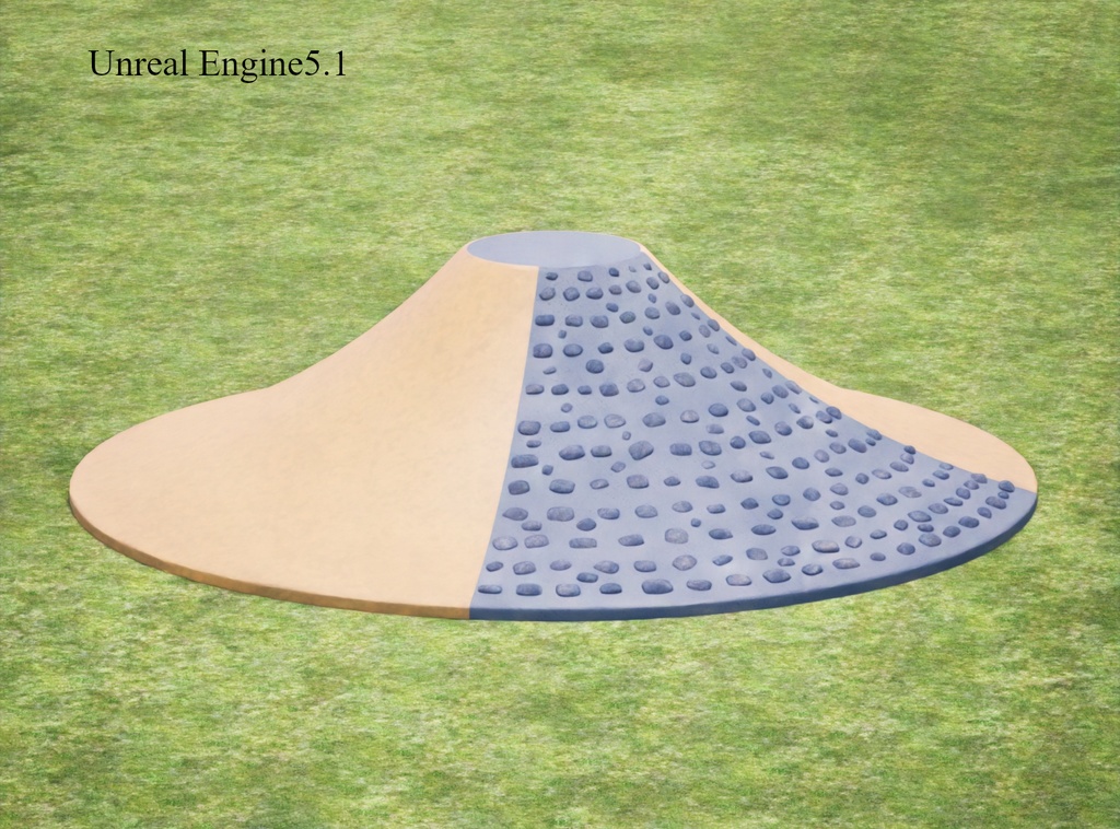 コンクリート遊具(富士山すべり台)