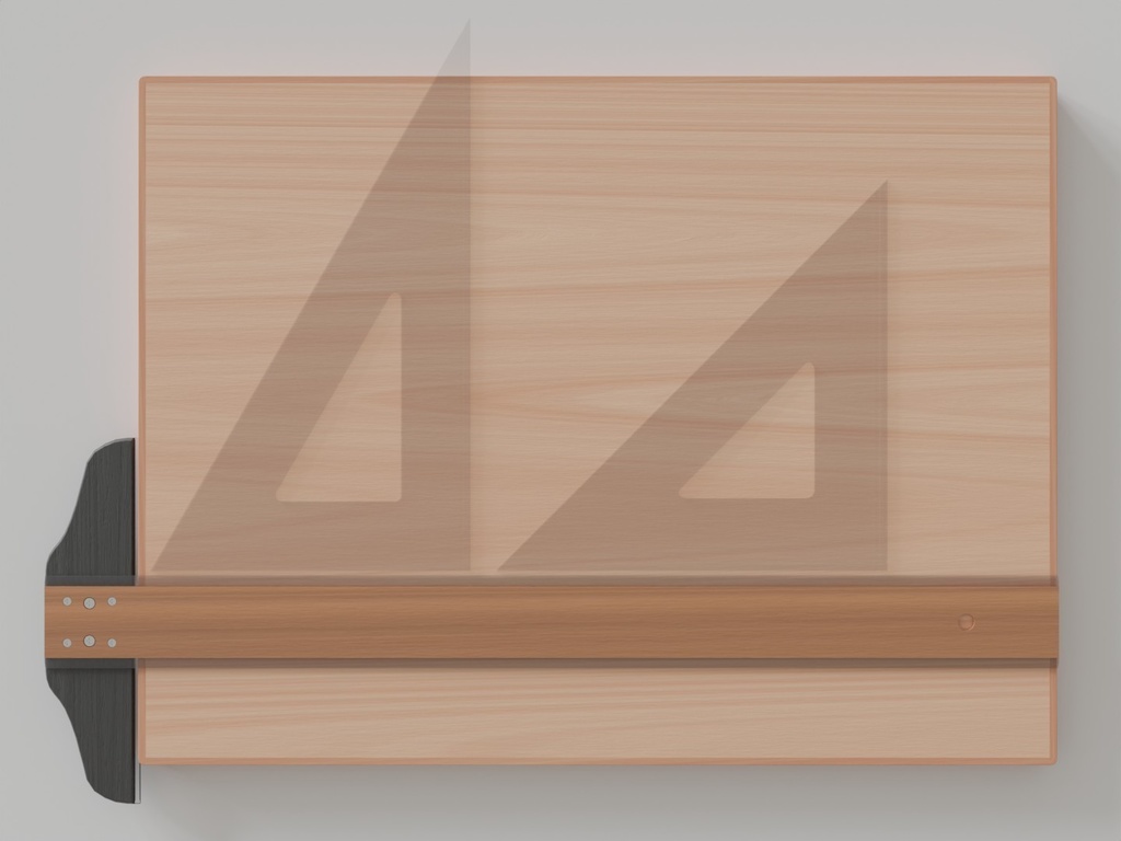 製図版&T定規&三角定規