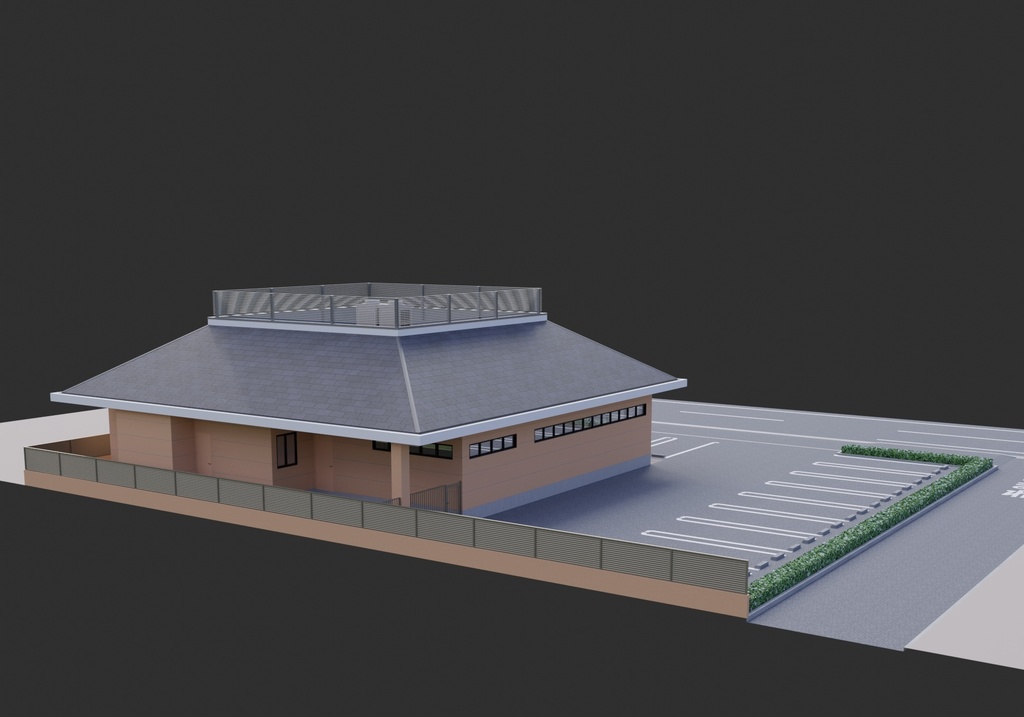 ファミリーレストラン(外観)