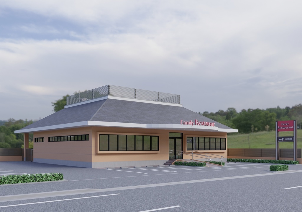 ファミリーレストラン(外観)