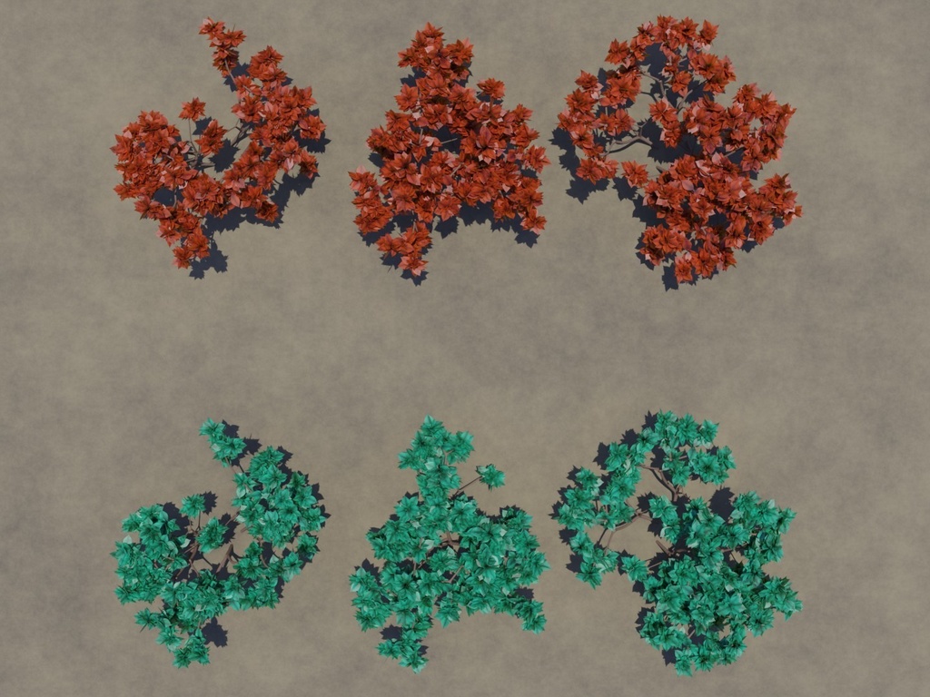 低木02(Geometry Nodes)