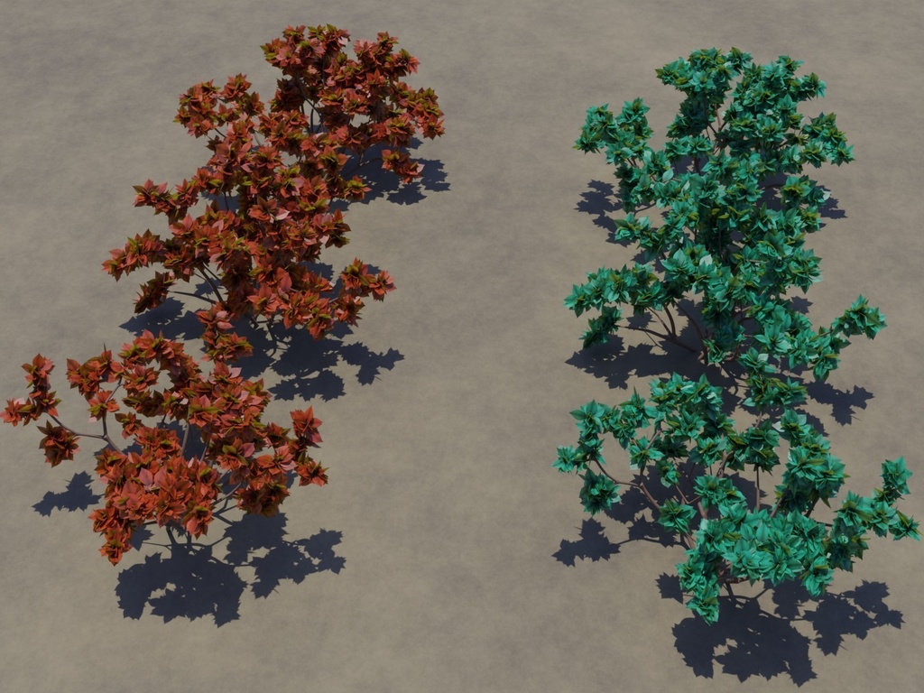 低木02(Geometry Nodes)