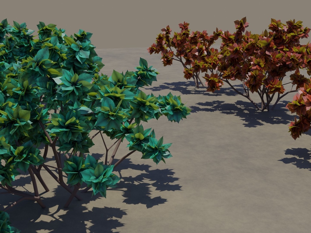 低木02(Geometry Nodes)