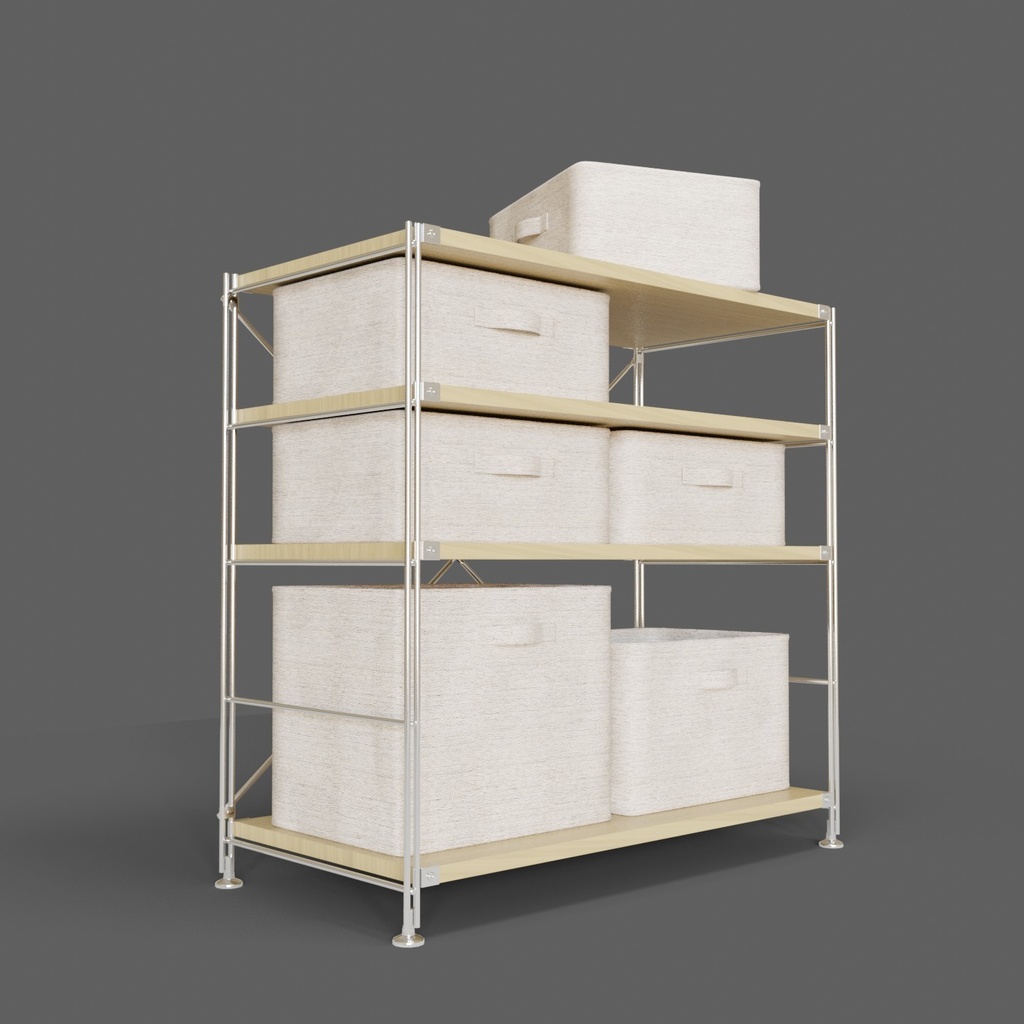 収納棚01_布製ボックス セット