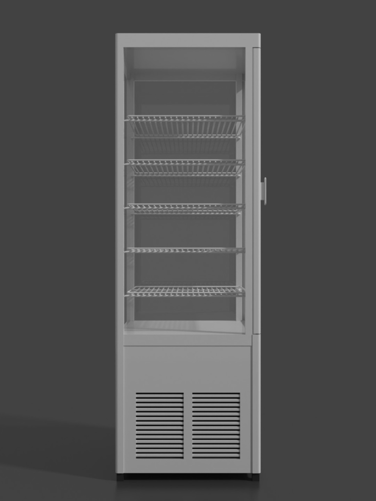 4面ガラス冷蔵ショーケース