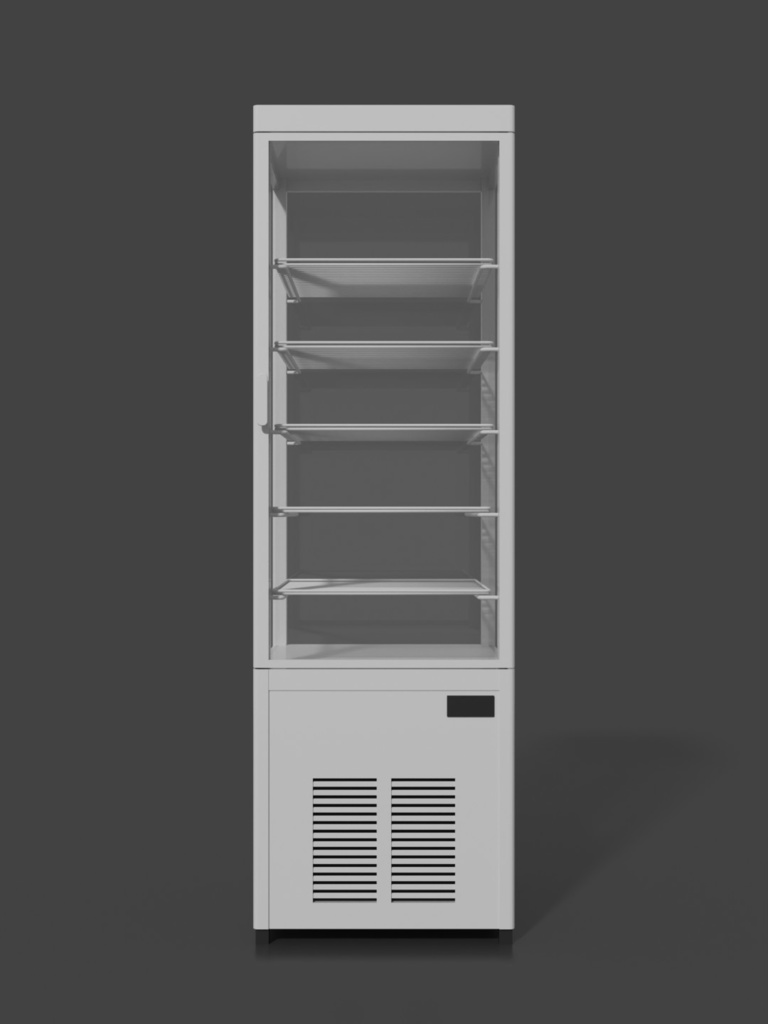 4面ガラス冷蔵ショーケース