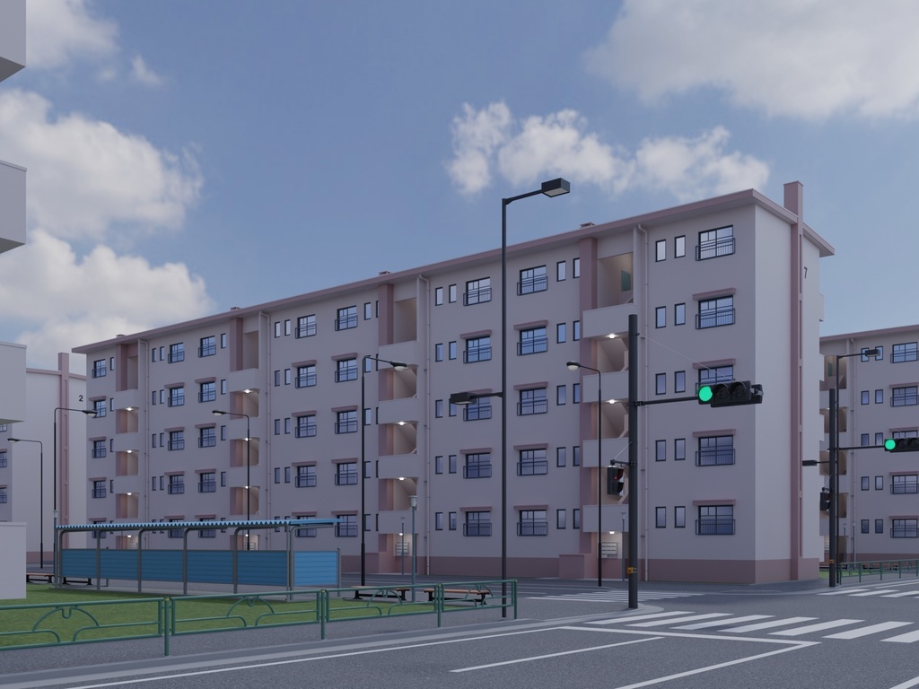 団地_(板状住棟)