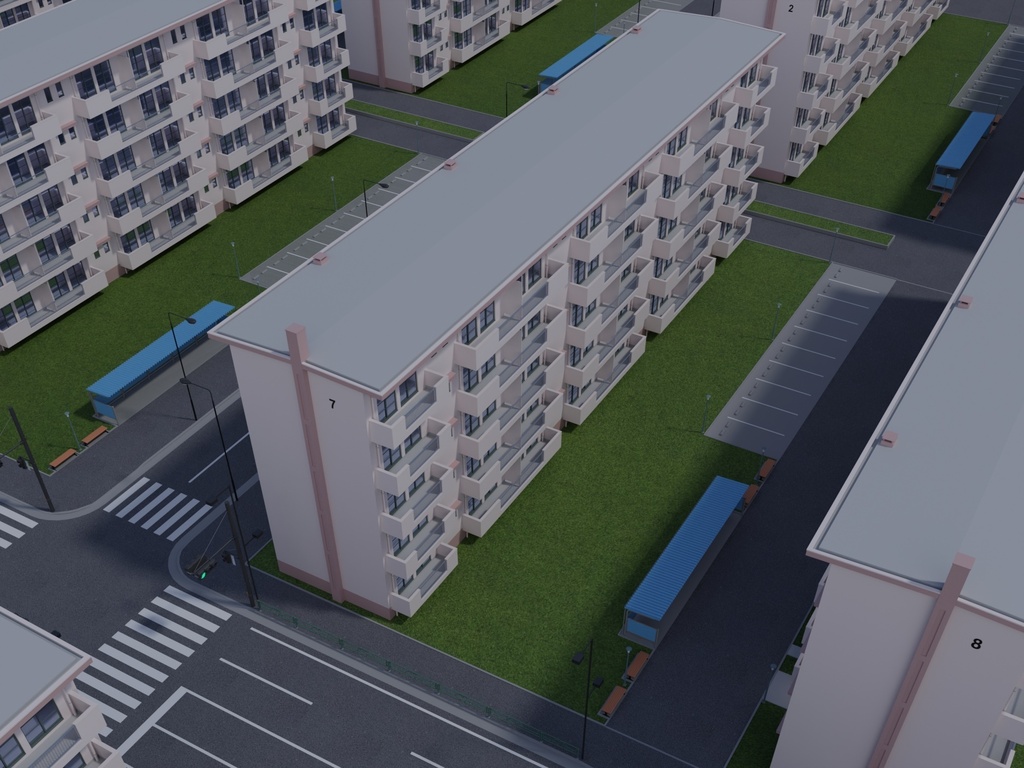 団地_(板状住棟)