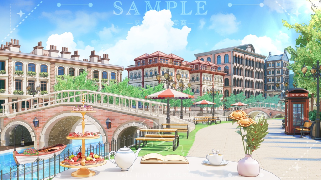 【Vtuber背景】午後のお茶タイム