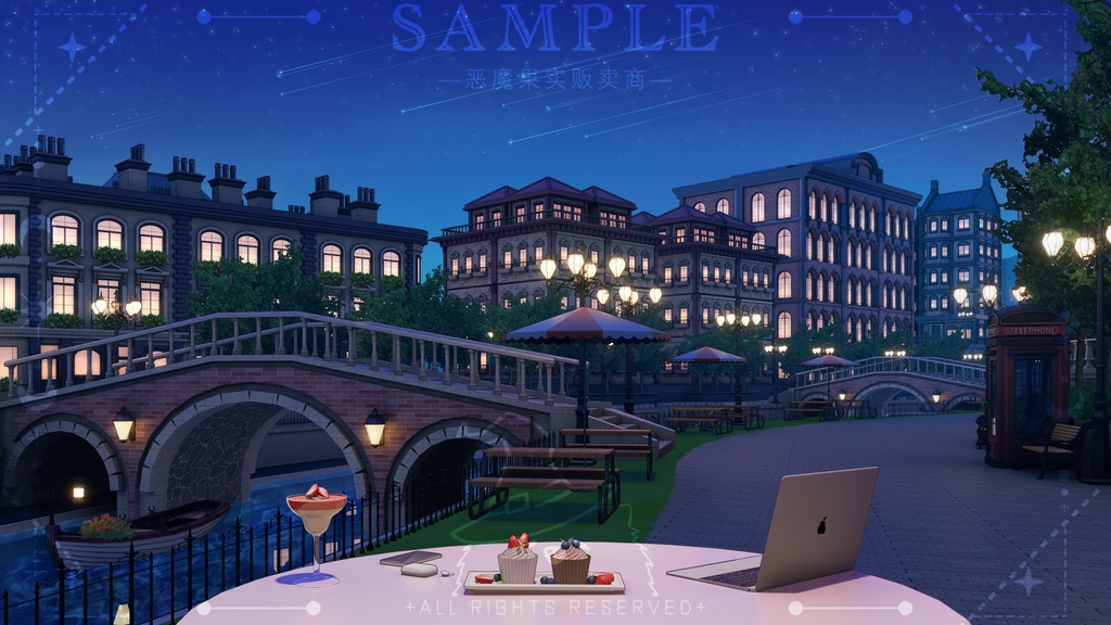 【Vtuber背景】午後のお茶タイム