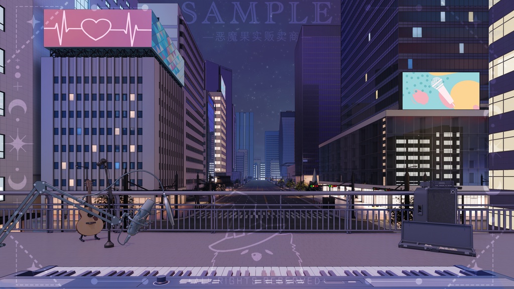 【Vtuber/動く配信背景】橋での公演