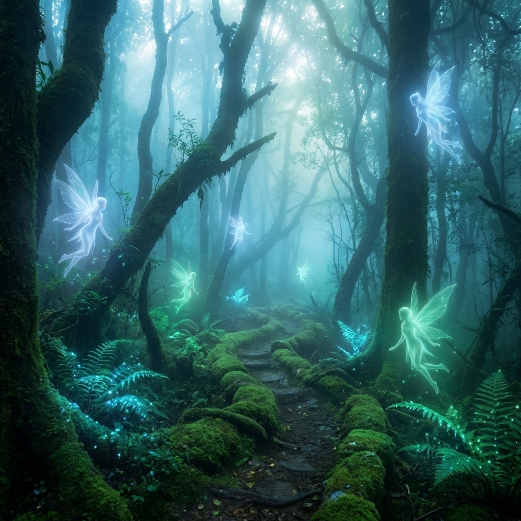 【3D立体音響 / 528Hz】多重コーラスが導く癒やしの旅『霧深き古の森と精霊の囁き』全12章 - 睡眠・作業用BGM