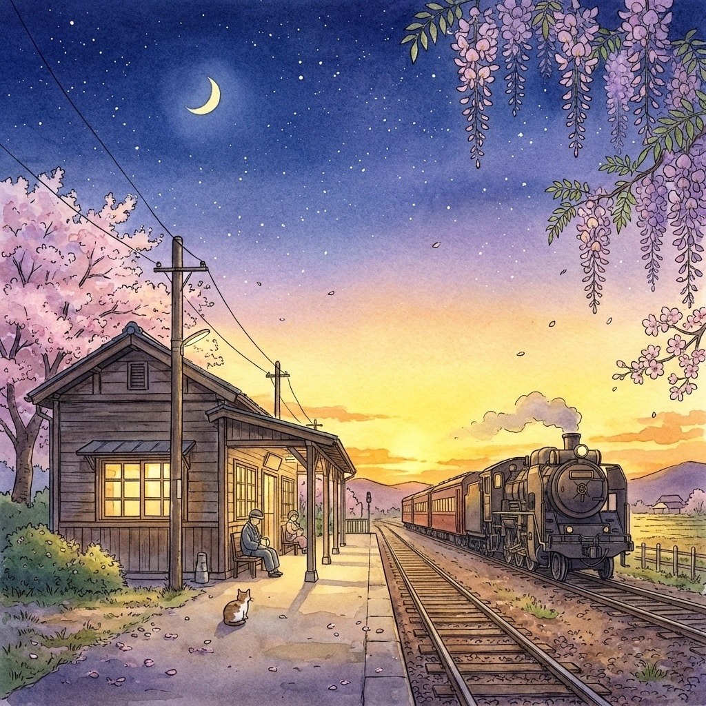 【睡眠・癒やし】黄金色の夕日が沈む頃 〜黄昏から光に包まれた終着駅へ〜｜天使の歌声が導く12章のソルフェジオ・ジャーニー（396Hz-963Hz）