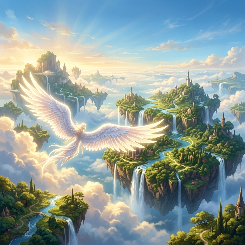 🕊️天空の島々を巡る翼｜ハンドパンと幻想的な多重コーラスが導く空の旅｜全12章24曲 極上のケルト＆ニューエイジBGM