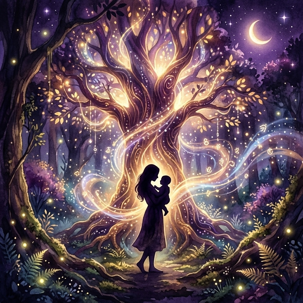 【赤ちゃんが眠る音楽】親子の絆を深める極上のヒーリング子守唄『親子の絆と成長：ママ（パパ）からあなたへ贈る一夜の旅路』（架空言語/ソルフェジオ周波数ベース）