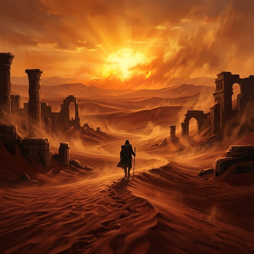 【8D立体音響】396Hz「赤い砂漠の巡礼」全12章 | 魂の再生と永遠の安心感を手に入れる旅