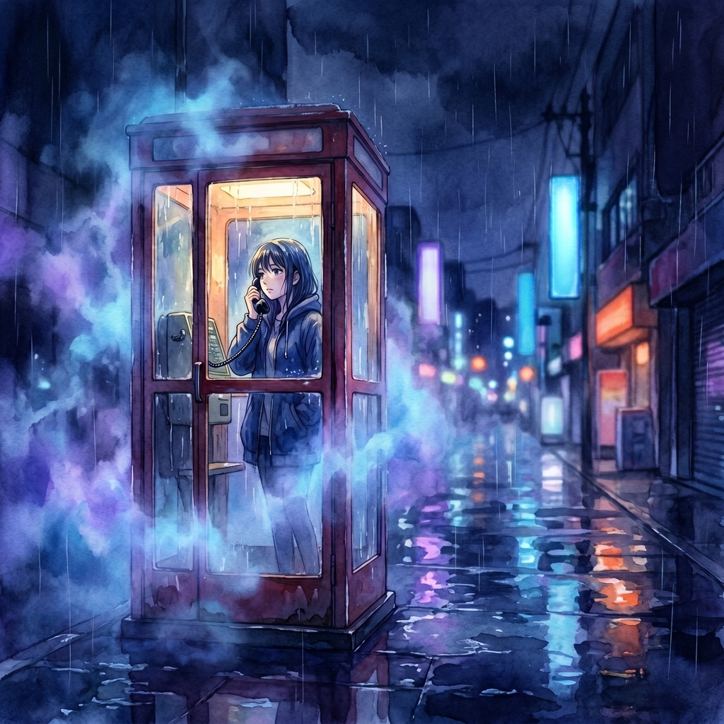 📞【睡眠・癒やしBGM】真夜中の孤独を優しく包み込む70sアートポップ｜ソルフェジオ周波数で心身を修復する夜☔The Midnight Call（真夜中の電話ボックス）