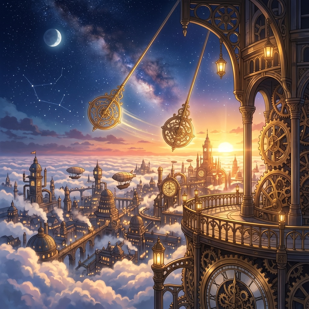 ⚙️【作業用BGM】スチームパンクの世界へ没入するファンタジー音楽｜『錆びた時計塔と時の魔法』全12章🗝️