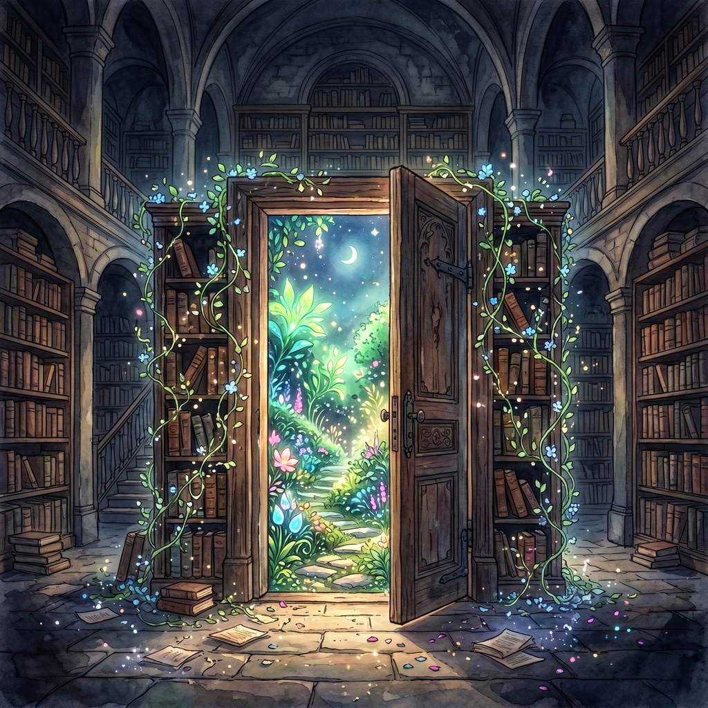 📖【超熟睡・睡眠導入】「記憶の図書館と秘密の庭園」全20章｜全ソルフェジオ周波数（174Hz-963Hz）で脳をリセット【究極の没入体験】🌙