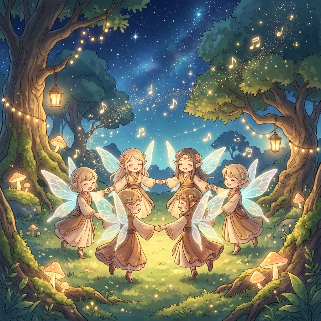 🧚♂️星屑の祝祭と光紡ぐ歌 🏰 輝く星々が踊る楽しげなファンタジーワルツ 🎵魂を優しく覚醒させる聖なるソルフェジオヒーリング✨