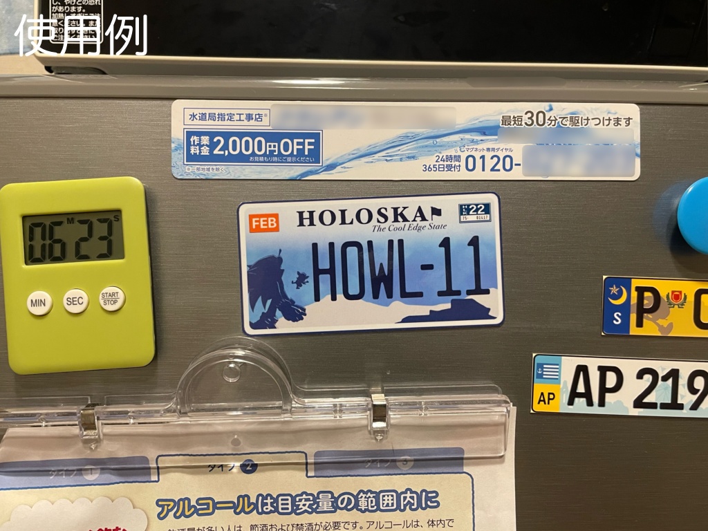 (SWA)ナンバープレート風 マグネット(ホロスカ)