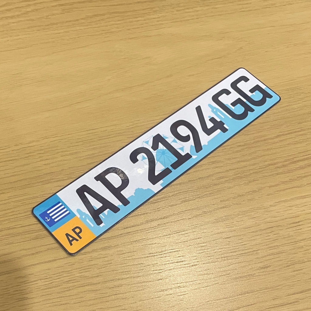 (SWA)ナンバープレート風 マグネット(アポトス)