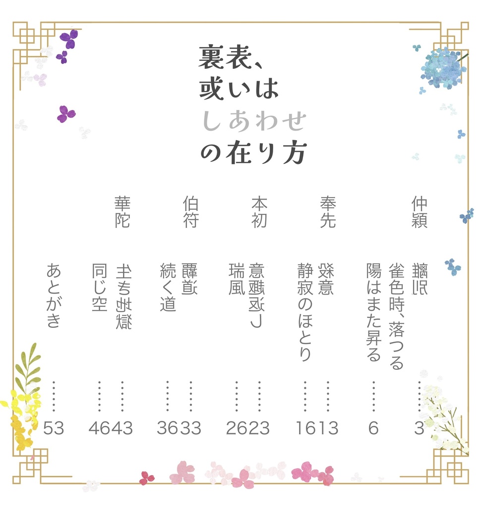 三国恋戦記魁オールキャラ短編集『裏表、或いはしあわせの在り方』