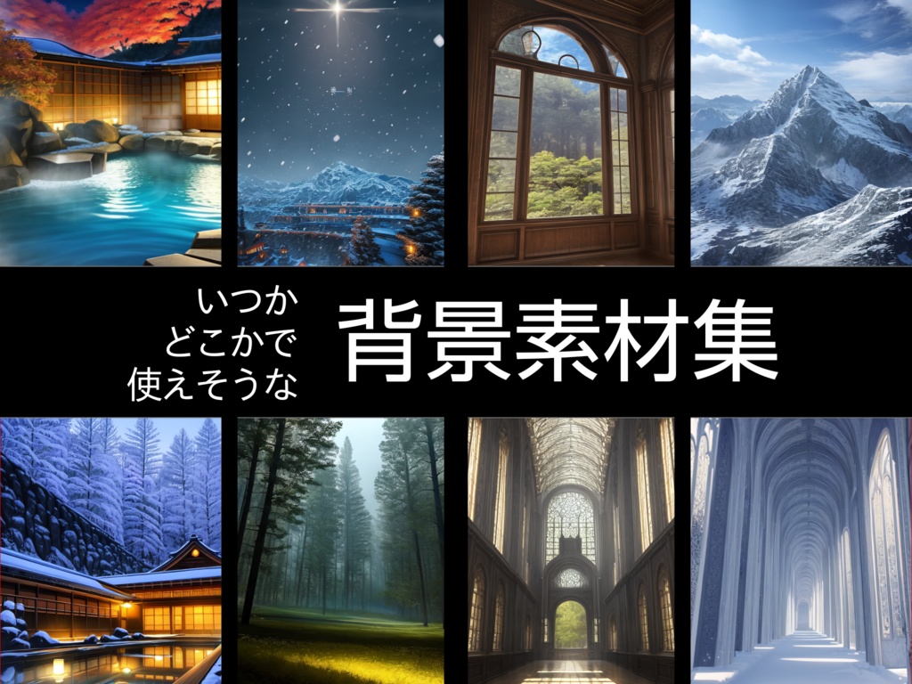 【無料】いつかどこかで使えそうな背景素材集