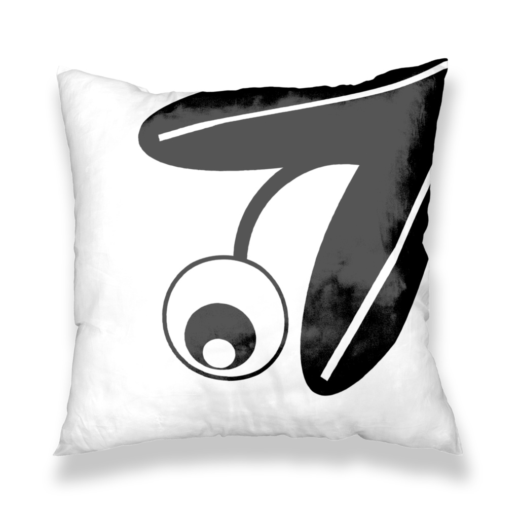 めだまフラワークッションカバー