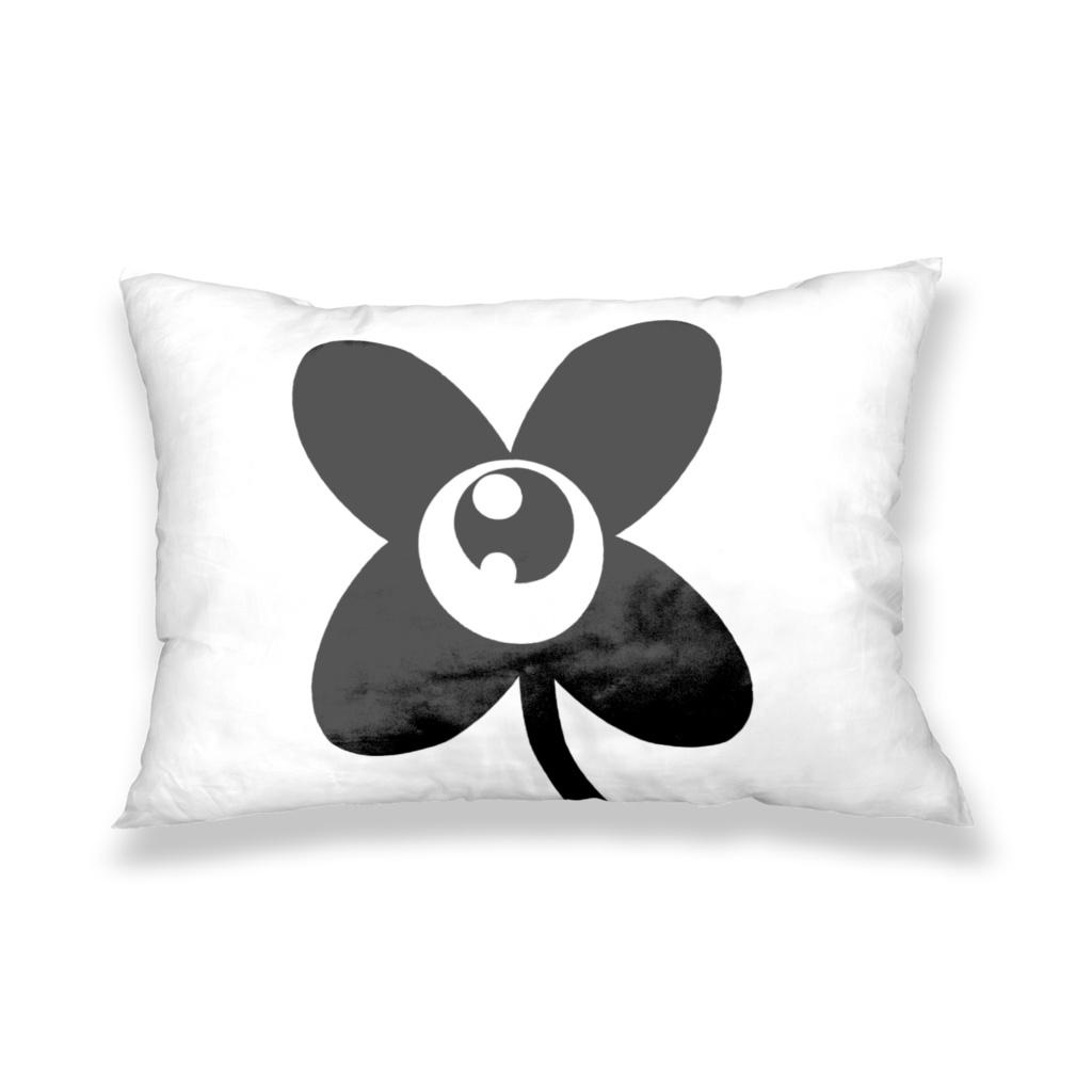 めだまクローバー枕カバー