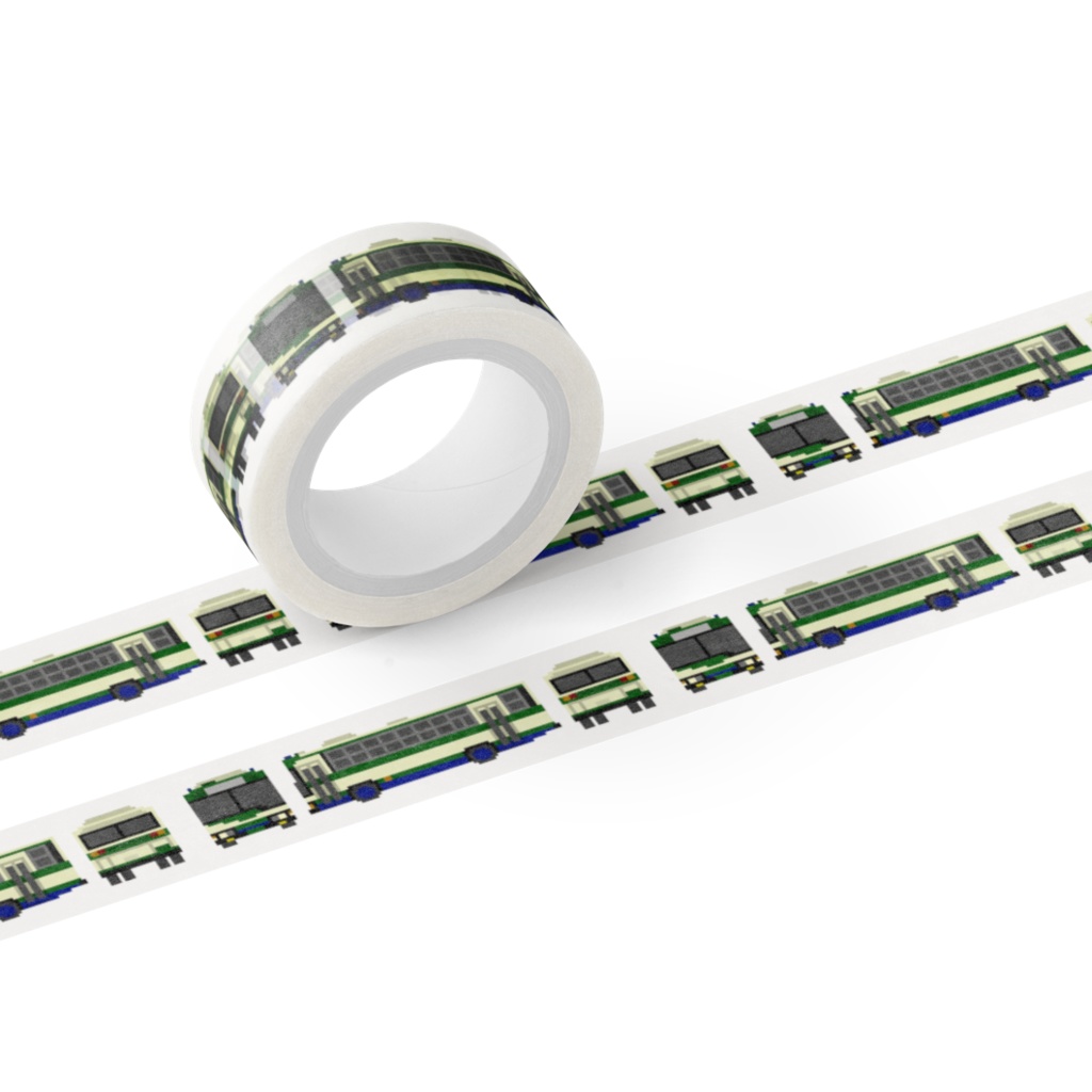 (架)一本松交通オリジナル バス柄マスキングテープ