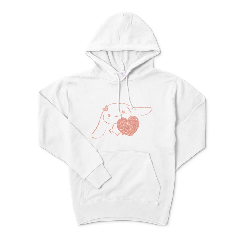 さくらいろのうさぎ　ホワイトパーカー