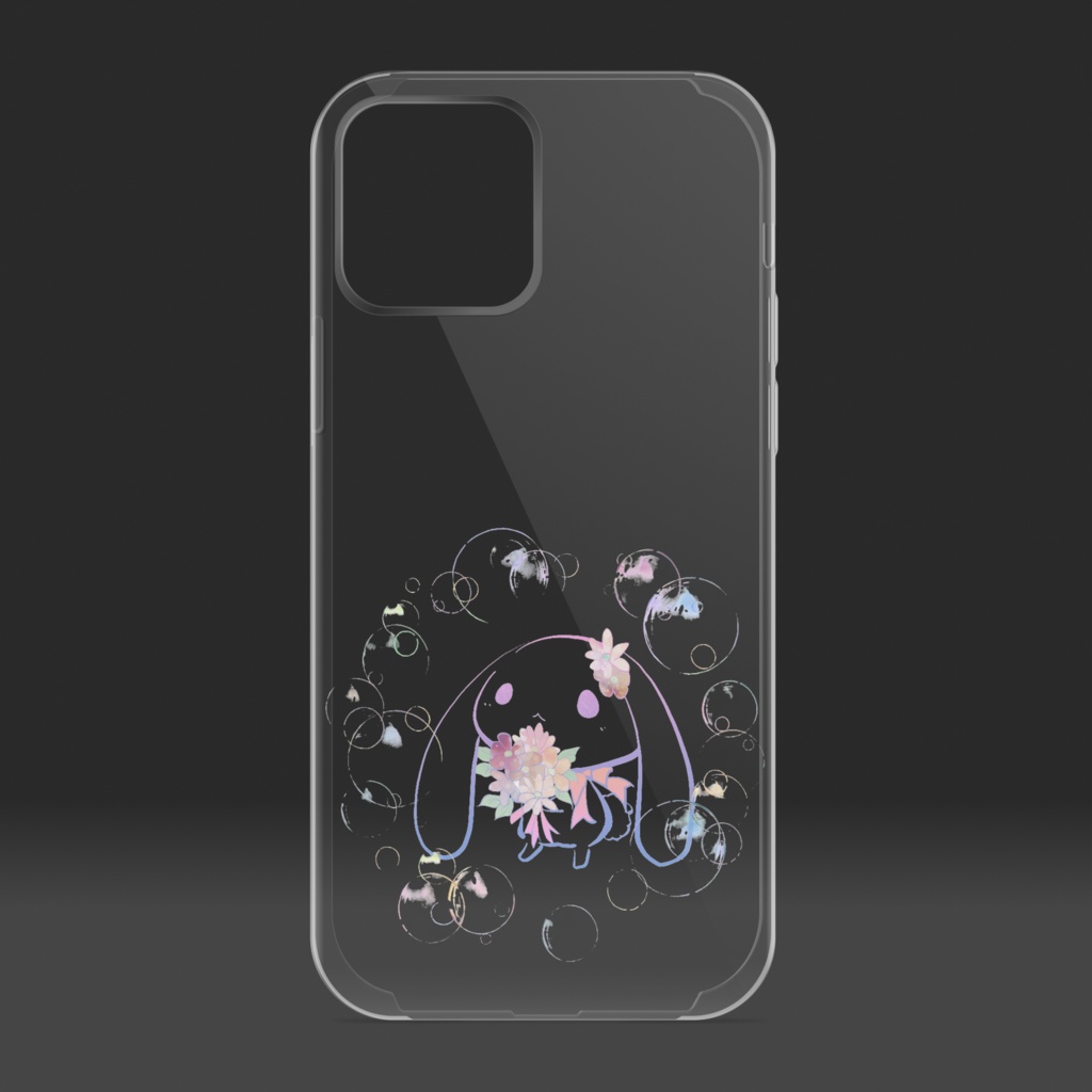 さくらいろのうさぎ PASTEL クリアiPhoneケース - iPhone12 / 12 Pro