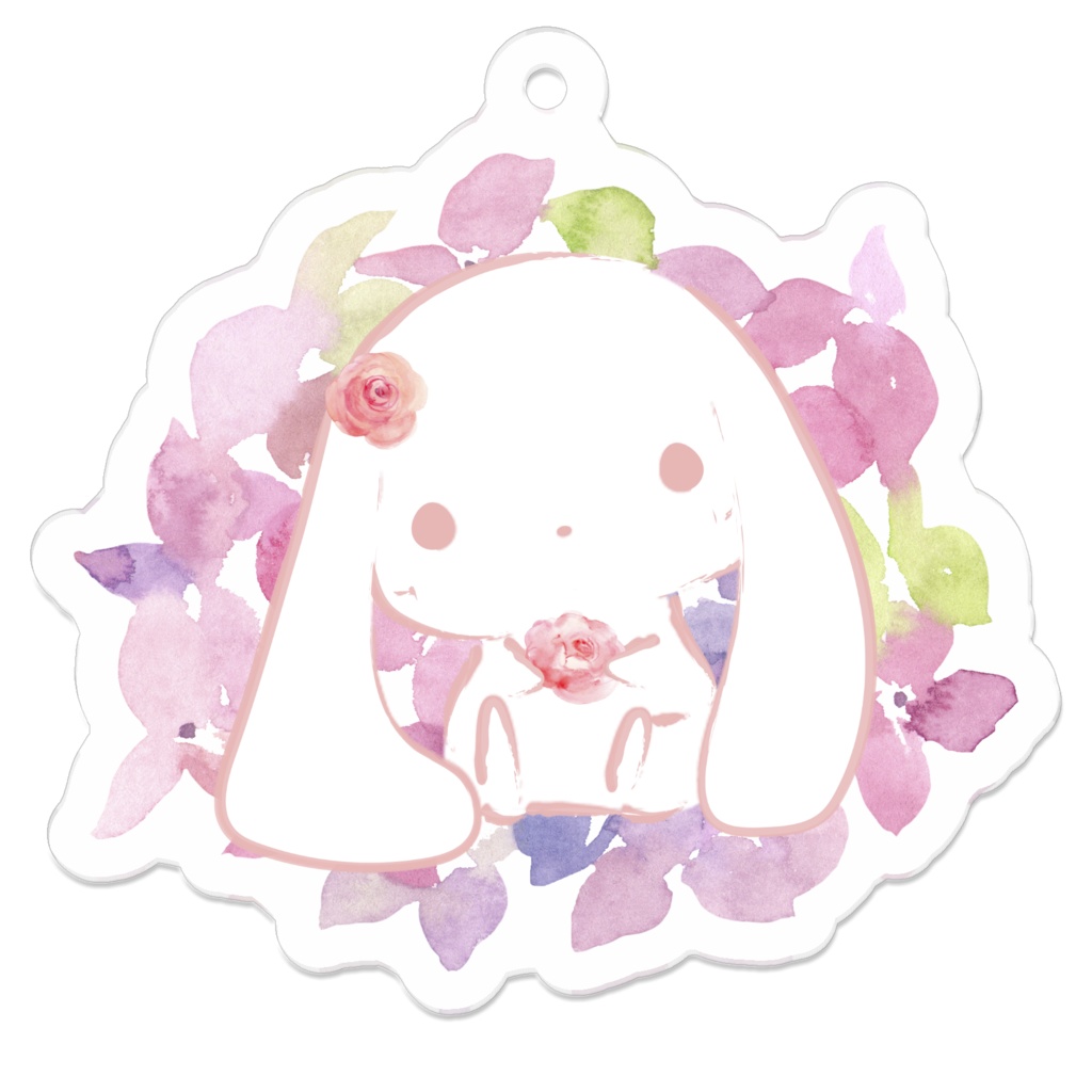 メンヘラうさぎ 紫の花