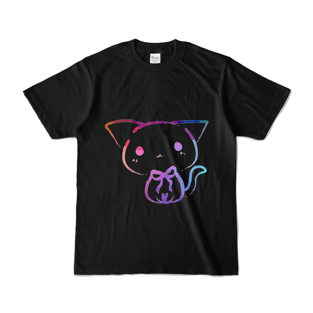 黒のTシャツ　ふにゃん