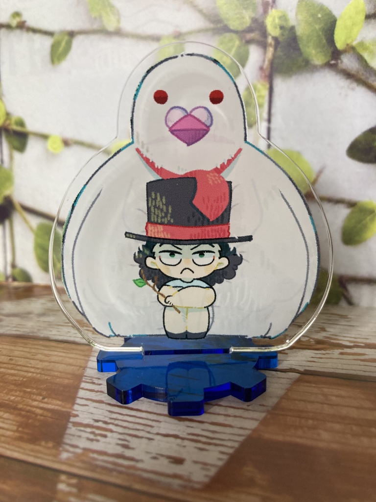 ハットリと子ルッチの両面アクスタ