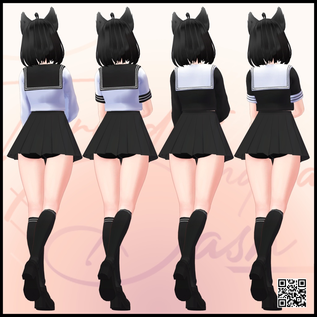 Maya&Aria_Sera_fuku・舞夜&Aria_セーラー服