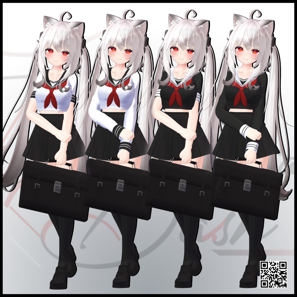 Maya&Aria_Sera_fuku・舞夜&Aria_セーラー服