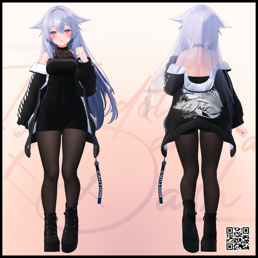 Kikyo_Parka_Dress・ 桔梗用パーカードレス