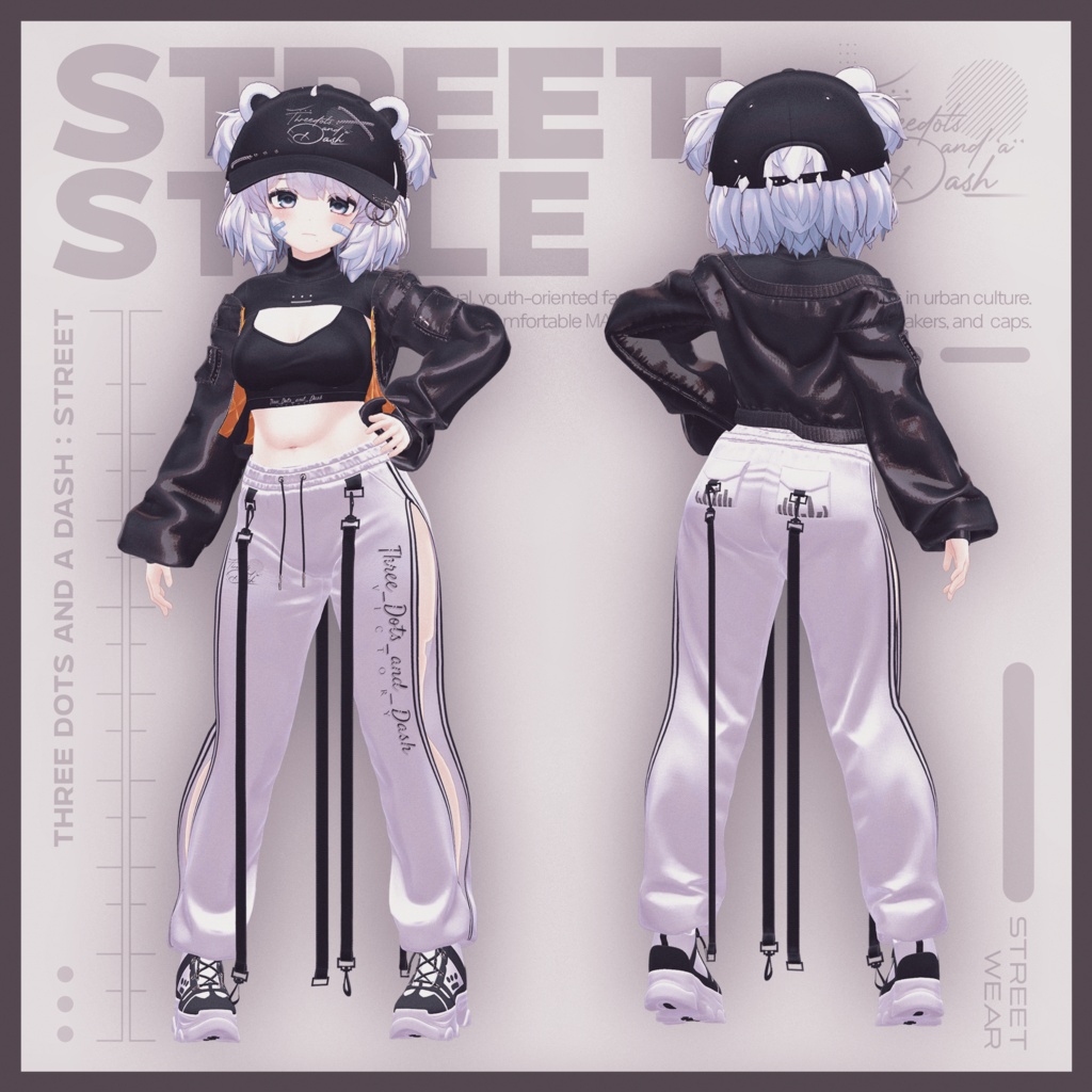 『11アバター対応』【3D衣装モデル】Street_Style