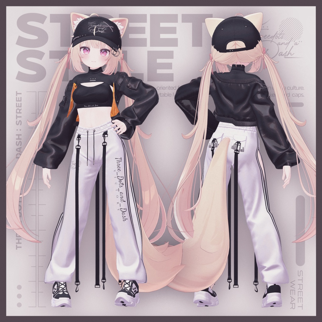 『10アバター対応』【3D衣装モデル】Street_Style