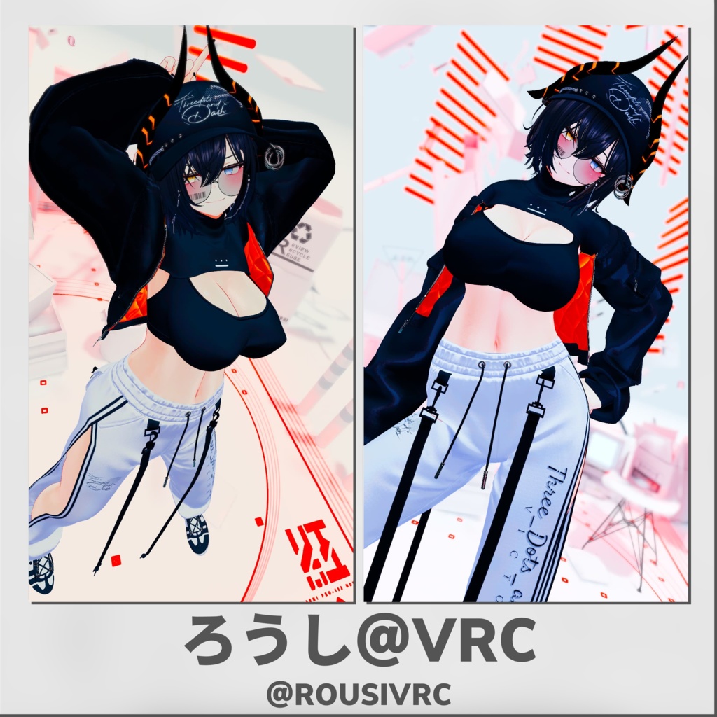 『10アバター対応』【3D衣装モデル】Street_Style