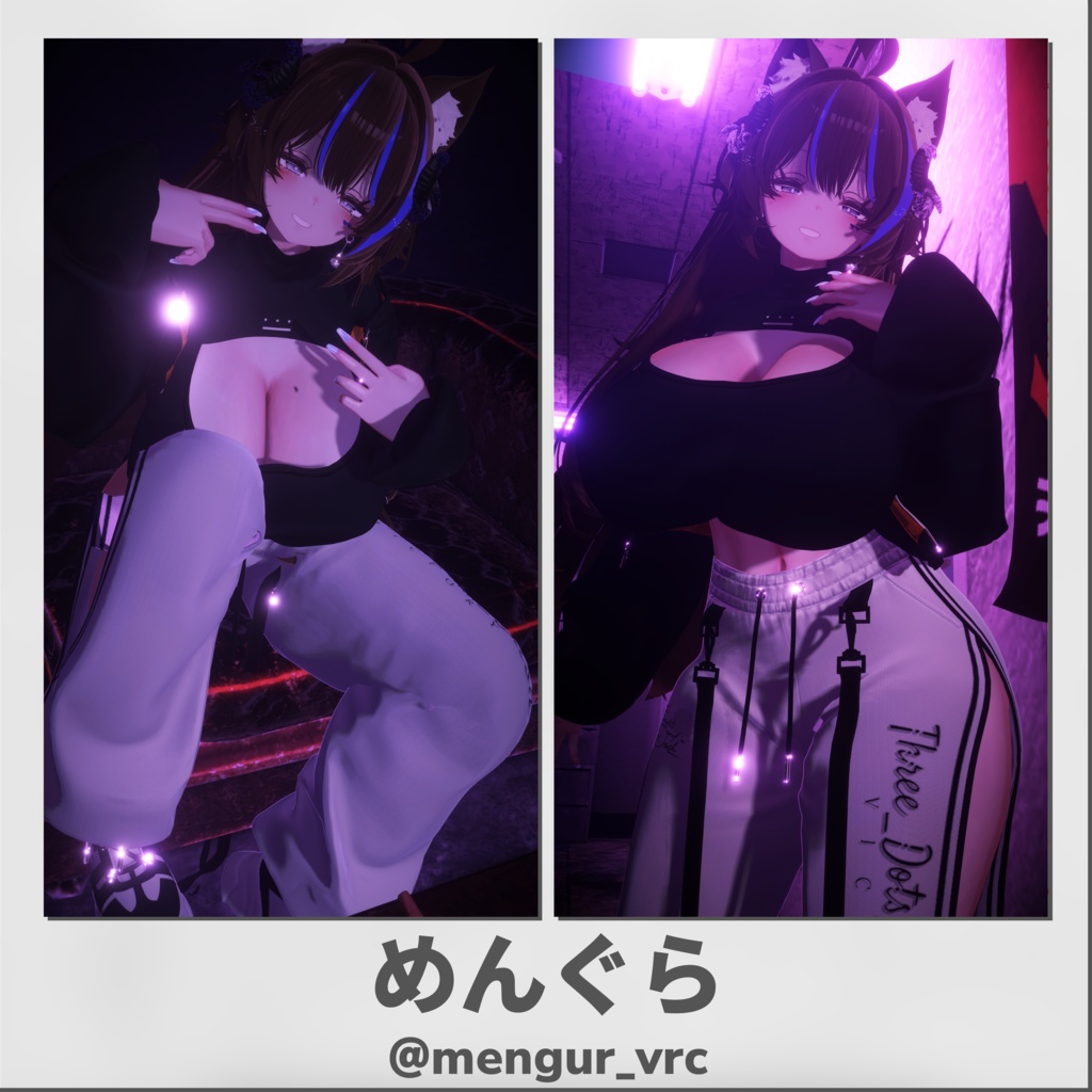 『10アバター対応』【3D衣装モデル】Street_Style