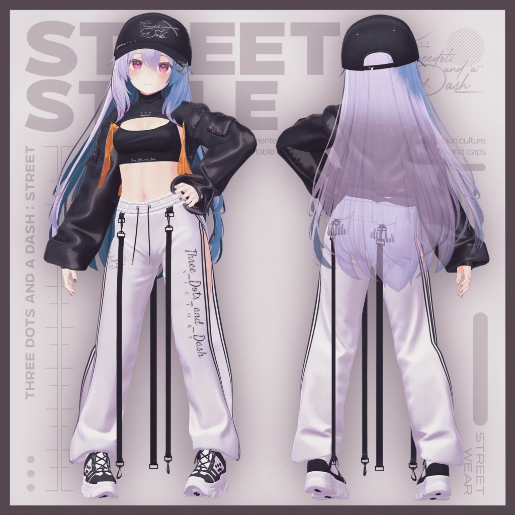 『10アバター対応』【3D衣装モデル】Street_Style