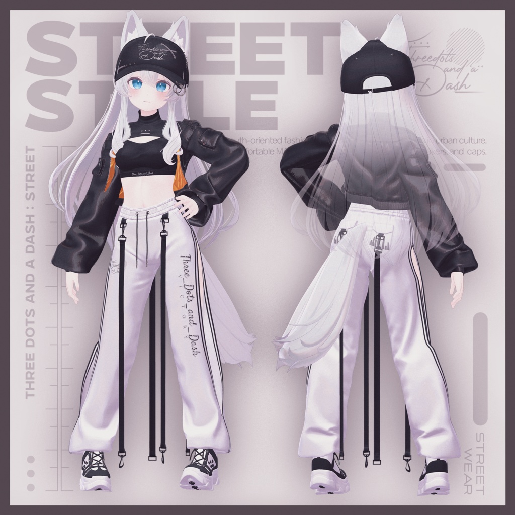 『10アバター対応』【3D衣装モデル】Street_Style