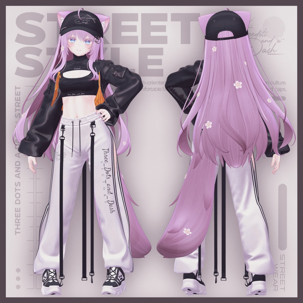 『10アバター対応』【3D衣装モデル】Street_Style