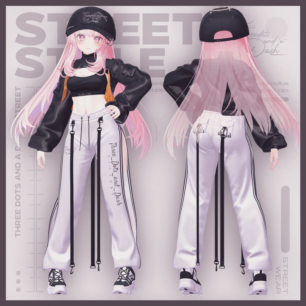 『10アバター対応』【3D衣装モデル】Street_Style