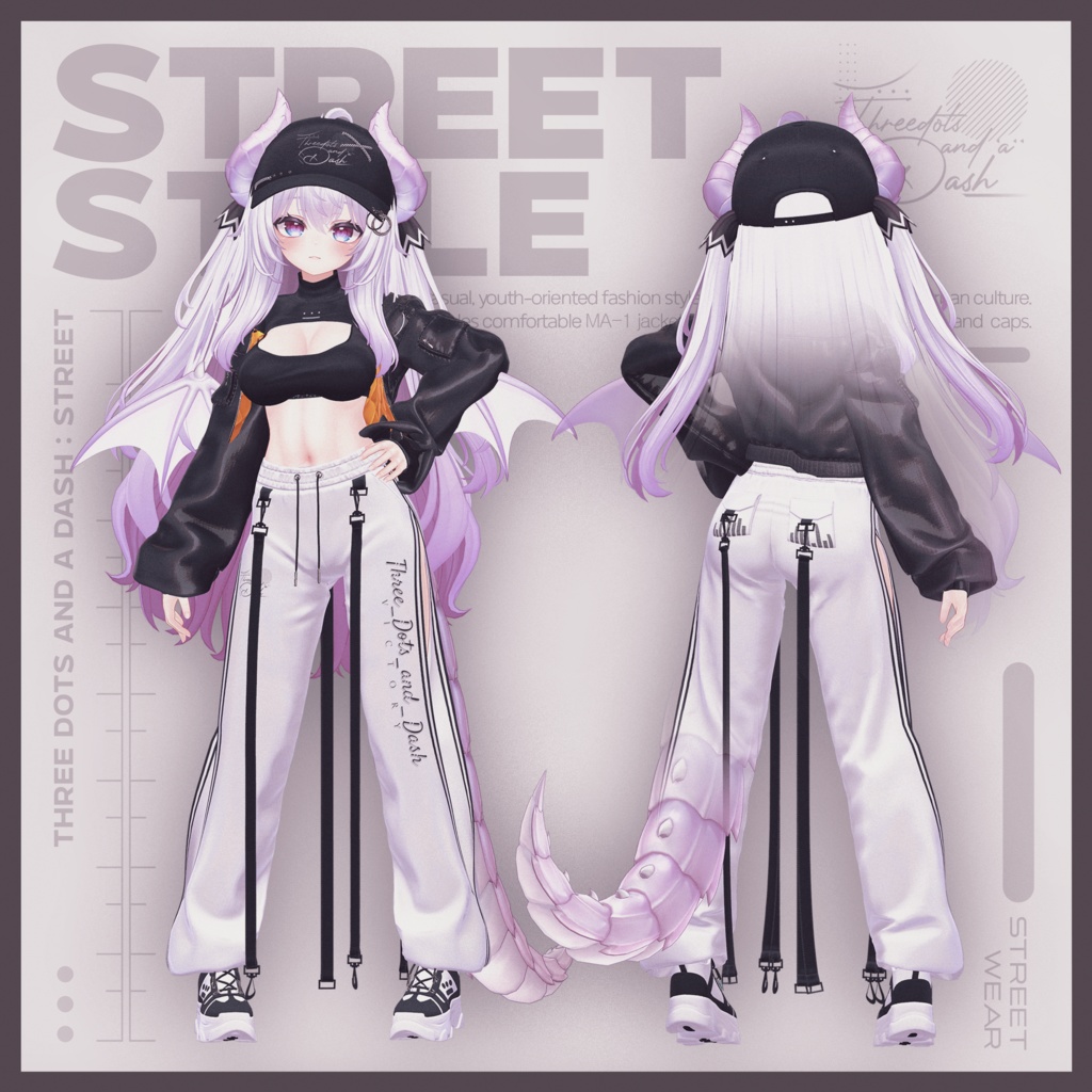 『10アバター対応』【3D衣装モデル】Street_Style