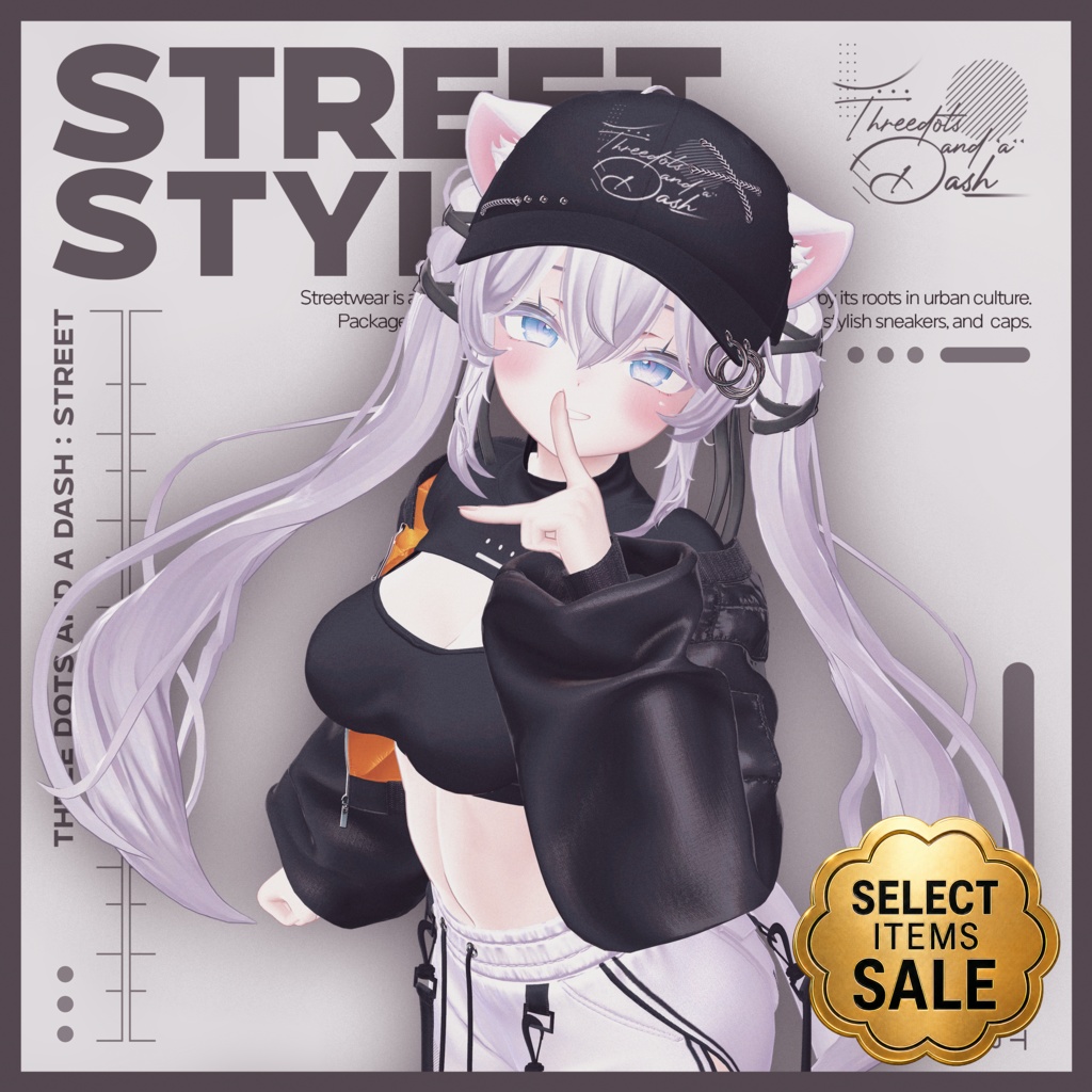 『10アバター対応』【3D衣装モデル】Street_Style