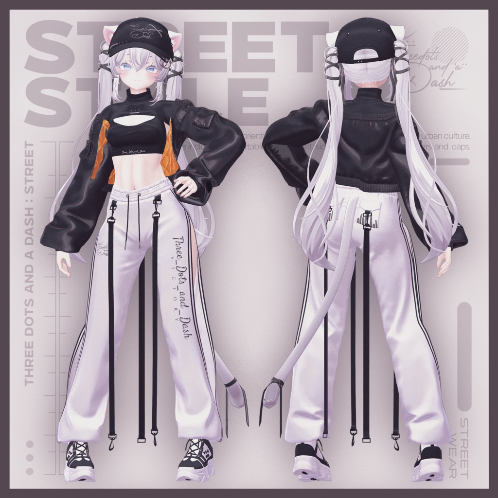 『10アバター対応』【3D衣装モデル】Street_Style